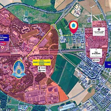 Disneyland-Paris, 8Pers, Wifi, Netflix, 2 Parkings Serris Exterior photo