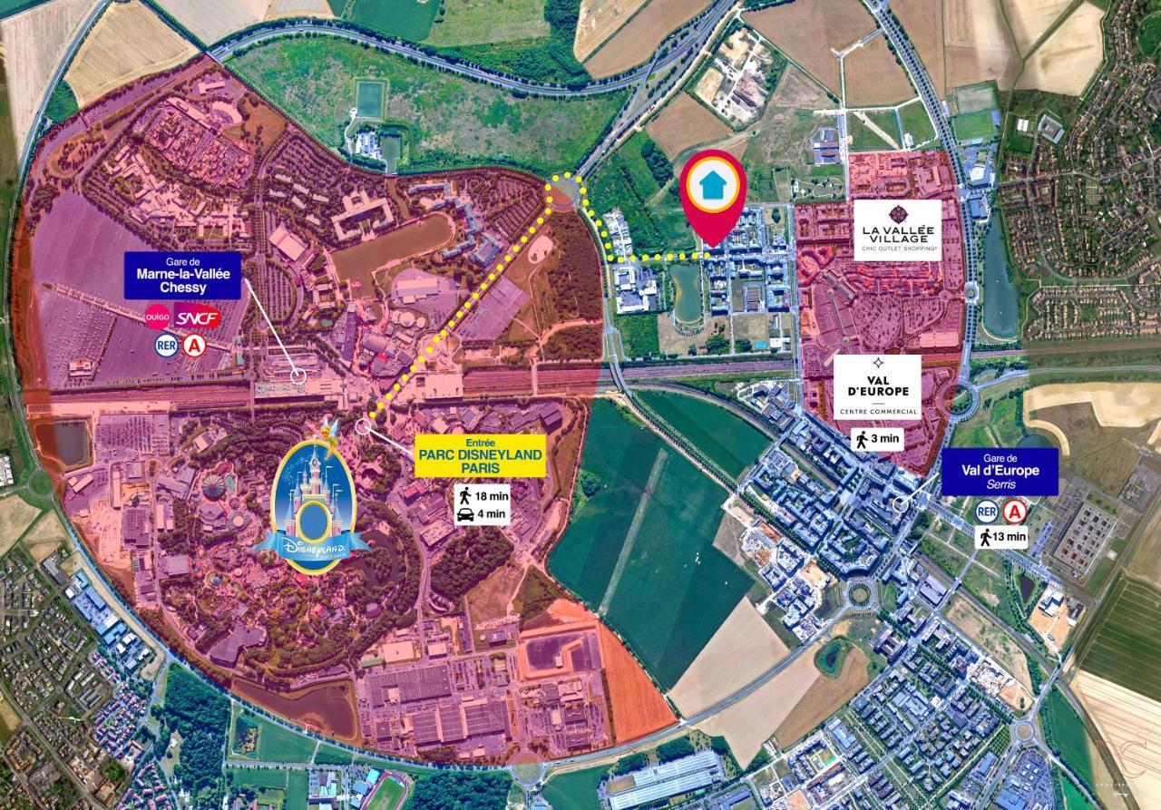 Disneyland-Paris, 8Pers, Wifi, Netflix, 2 Parkings Serris Exterior photo